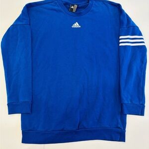 Adidas Royal Blue Crewneck with White Accents Extra Small Mint condition